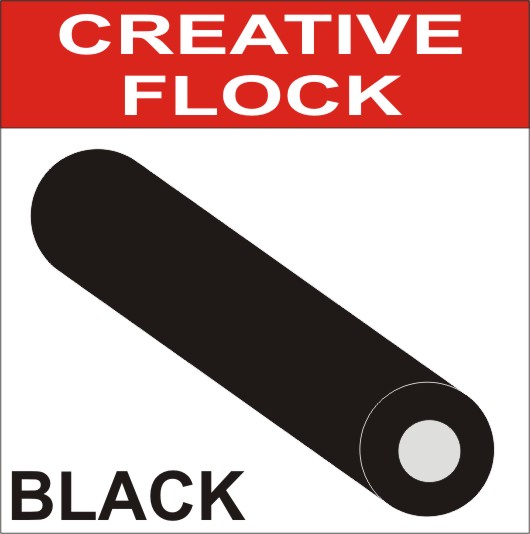 Creative Flock Material - 1m x 50cm - BLACK Creative Flock Material - 1m x 50cm - BLACK